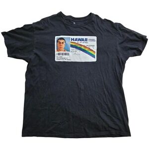Superbad McLovin Hawaii Drivers License Graphic T-Shirt Mens 2XL Black 2020 Tee